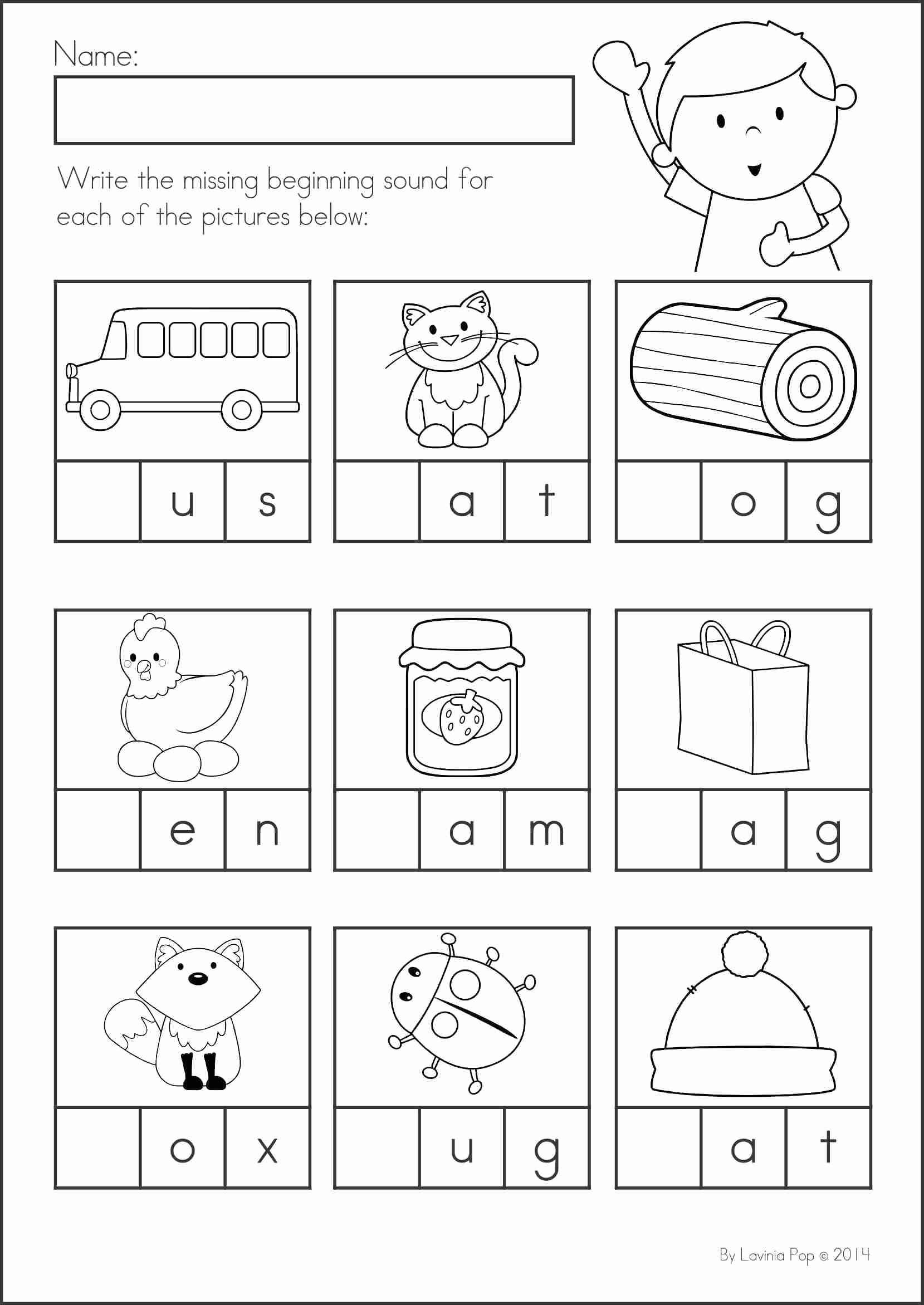 18+ Write the Beginning Sound Worksheets