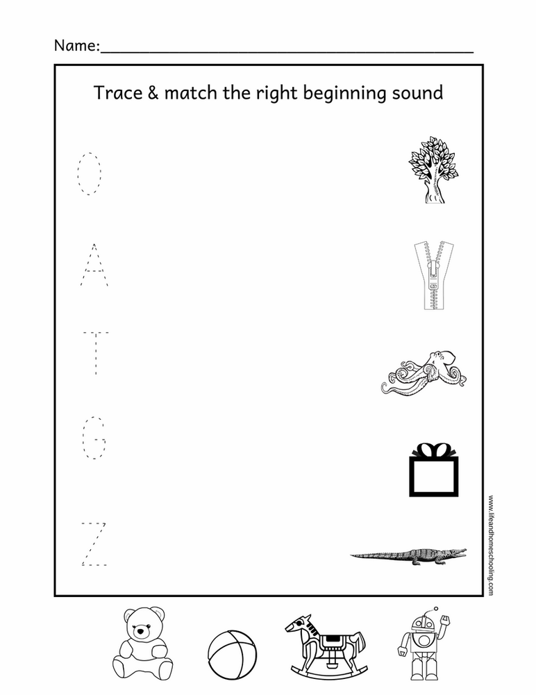 23+ Beginning Sound Match Printable