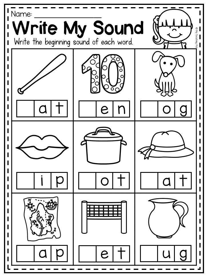 23+ Write the Beginning Sound Worksheets