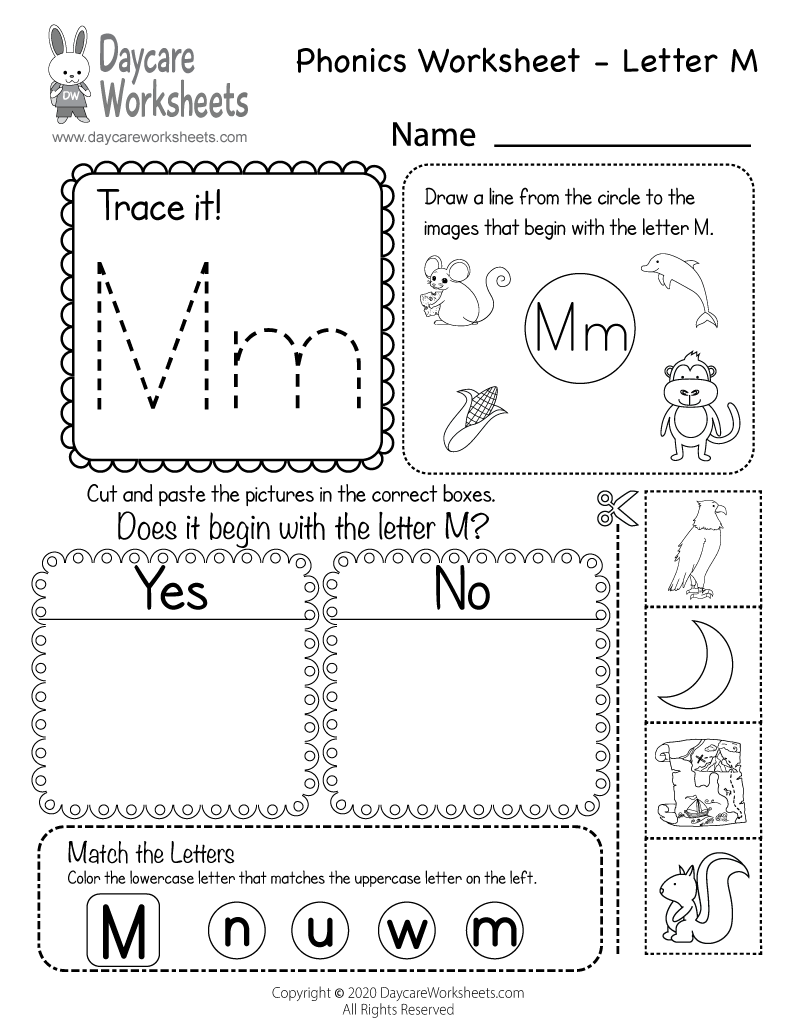 24+ Beginning Sound M Worksheet