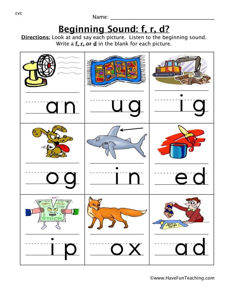 26+ Beginning Sound M Worksheet