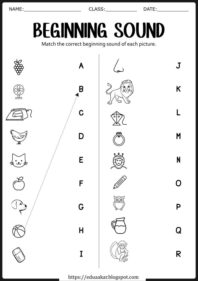 28+ Write the Beginning Sound Worksheets