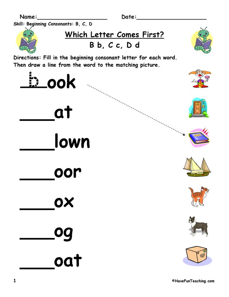 34+ Beginning Sound Match Printable