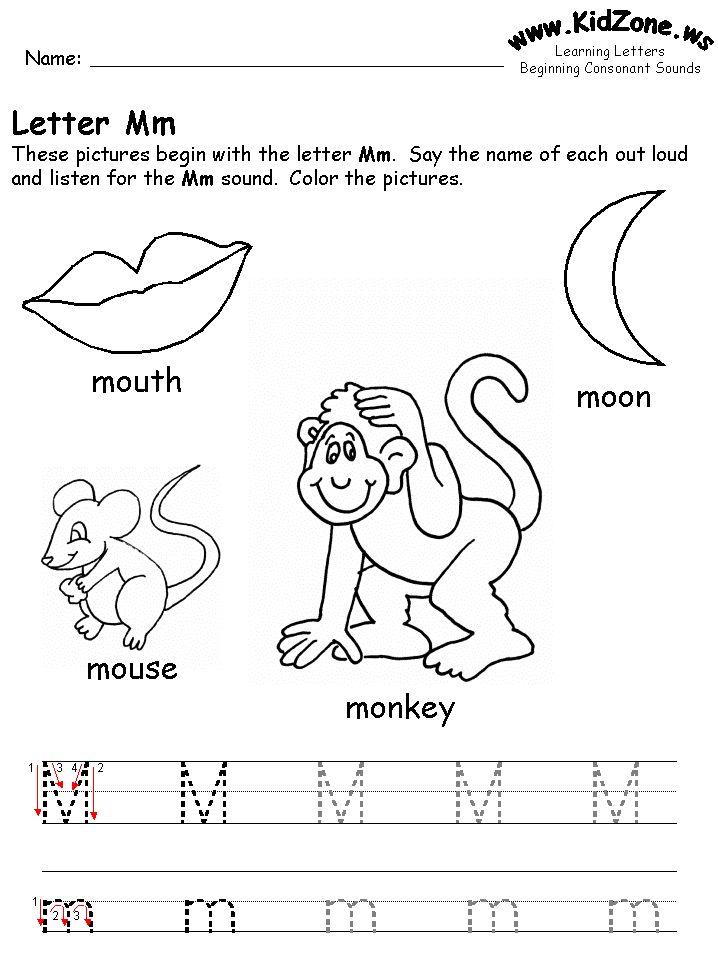 35+ Beginning Sound M Worksheet