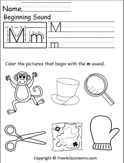 39+ Beginning Sound M Worksheet