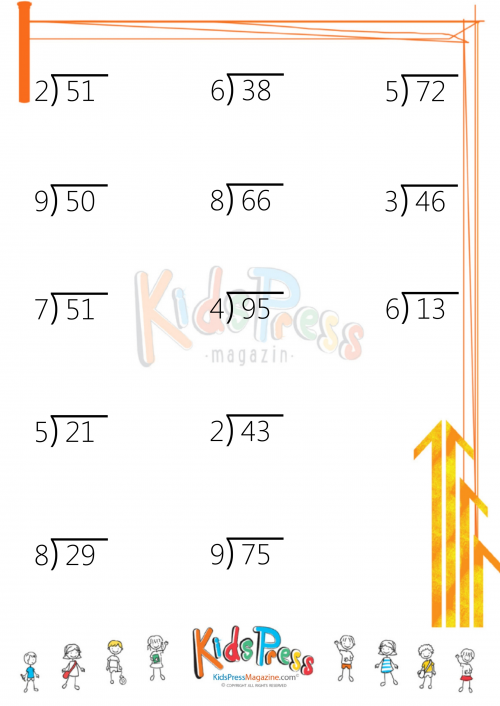 4-Digit Division Without Remainders Worksheets 31