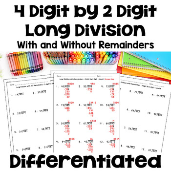 4-Digit Division Without Remainders Worksheets 49