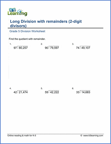 4-Digit Division Without Remainders Worksheets 56