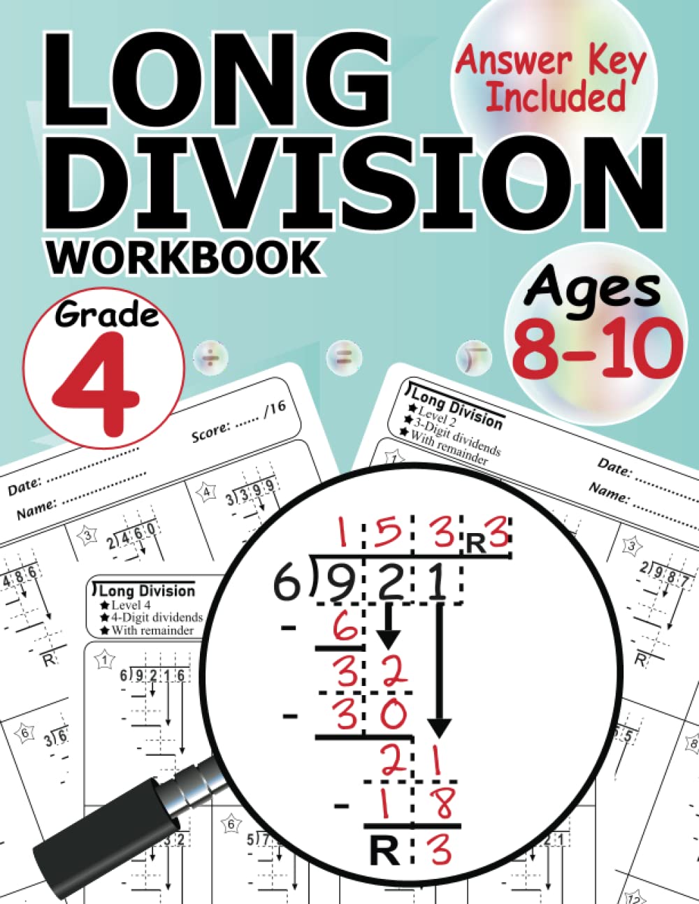 4-Digit Division Without Remainders Worksheets 63