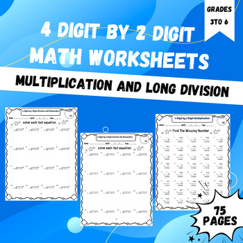 4-Digit Division Without Remainders Worksheets 68