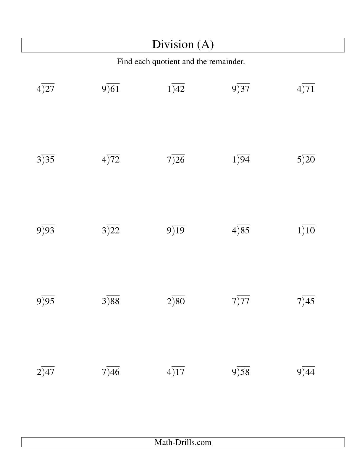 4-Digit Division Without Remainders Worksheets 97