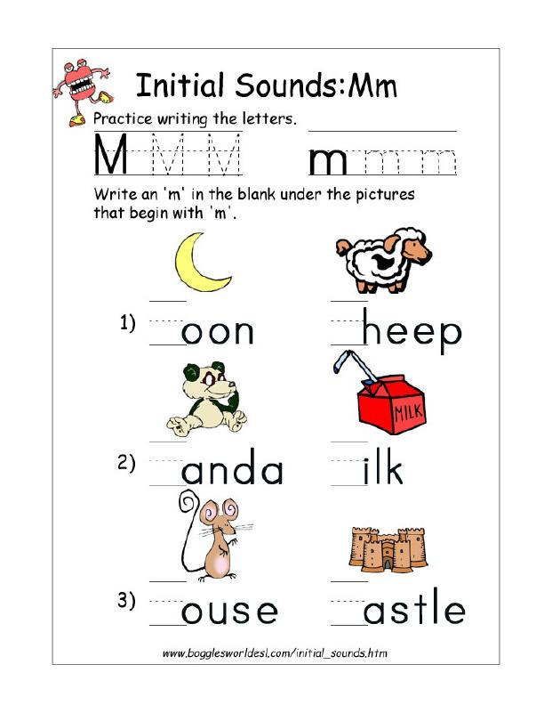 40+ Beginning Sound M Worksheet