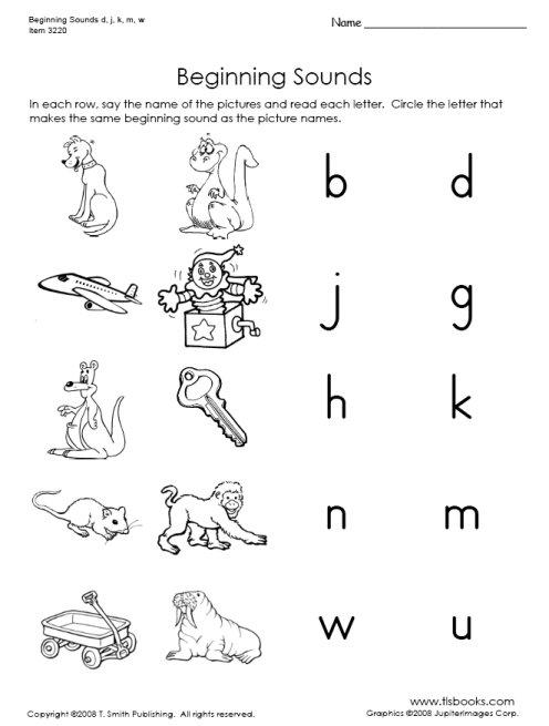 44+ Write the Beginning Sound Worksheets