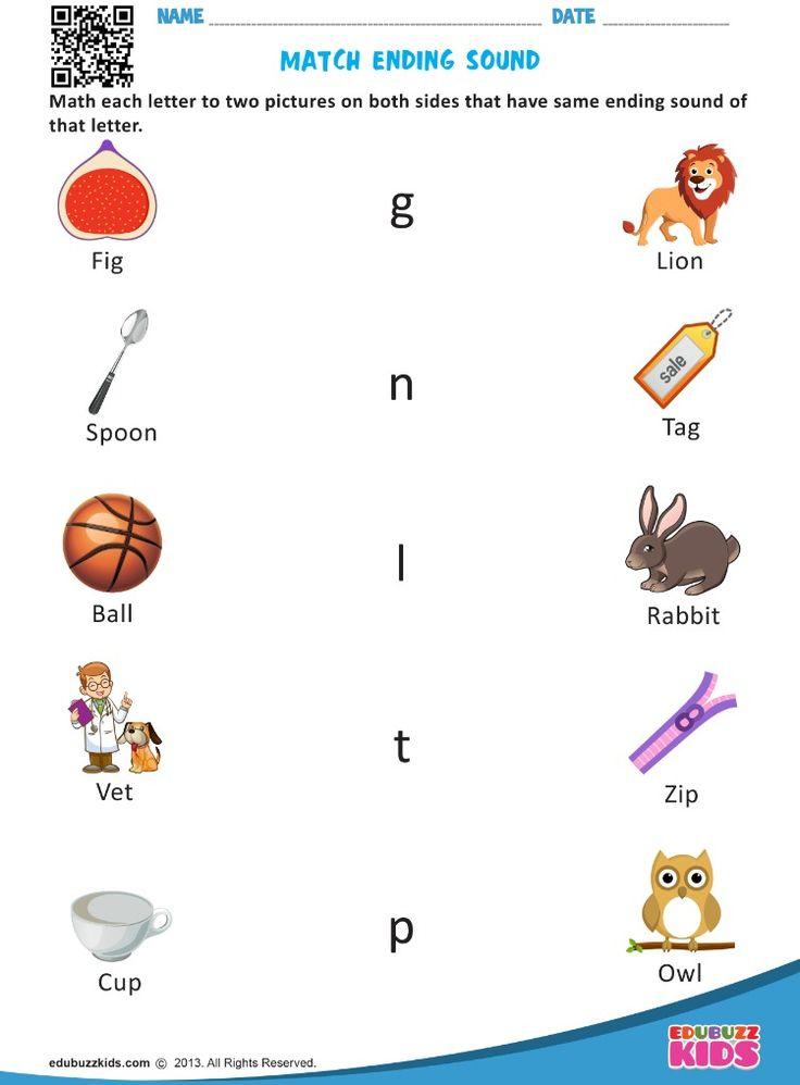 45+ Beginning Sound Match Printable