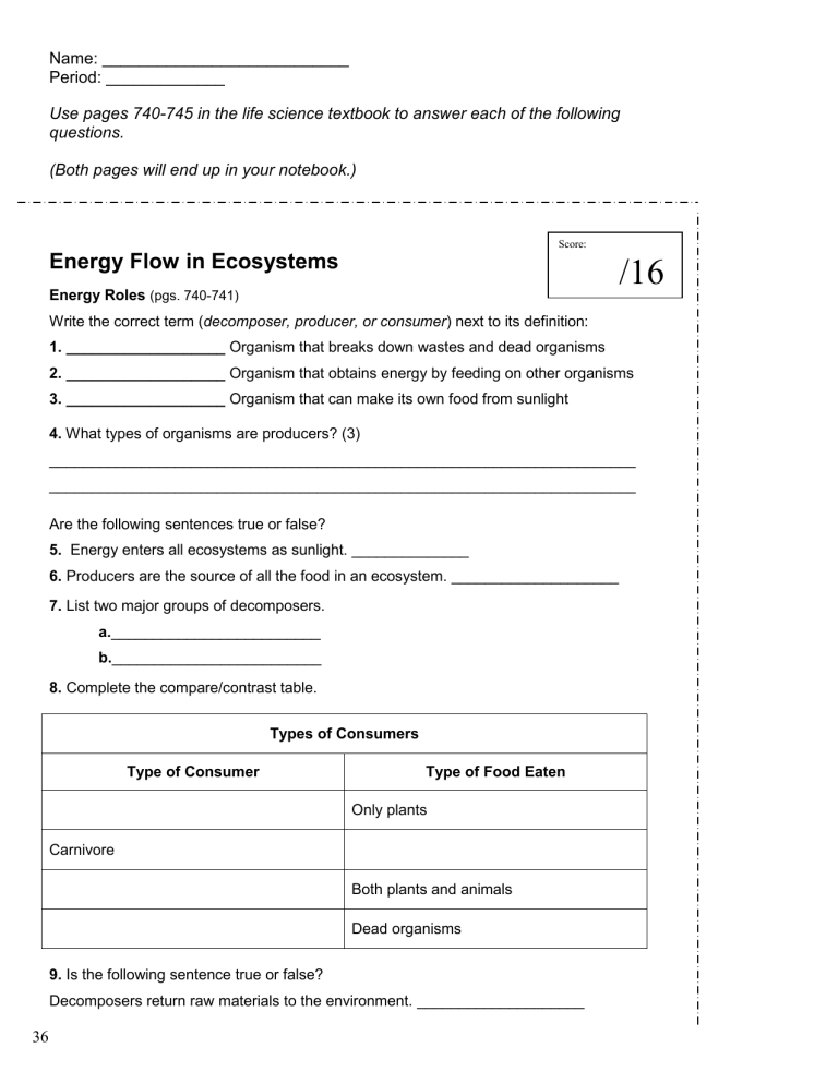 50 Fresh Energy Flow Worksheet Answers 5