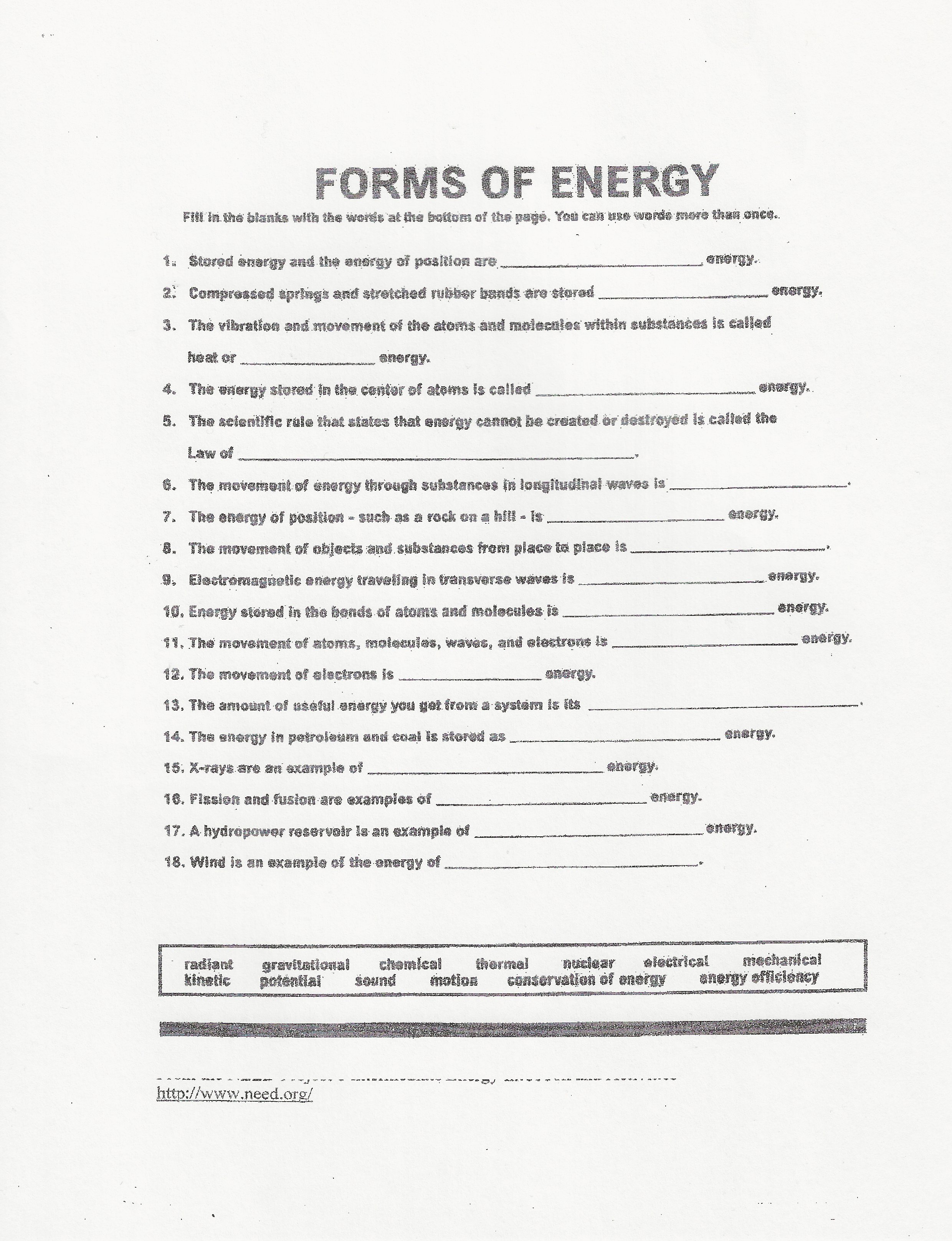 50 Fresh Energy Flow Worksheet Answers 51