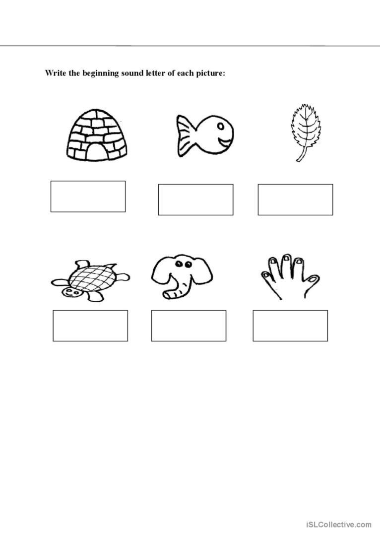 51+ Write the Beginning Sound Worksheets