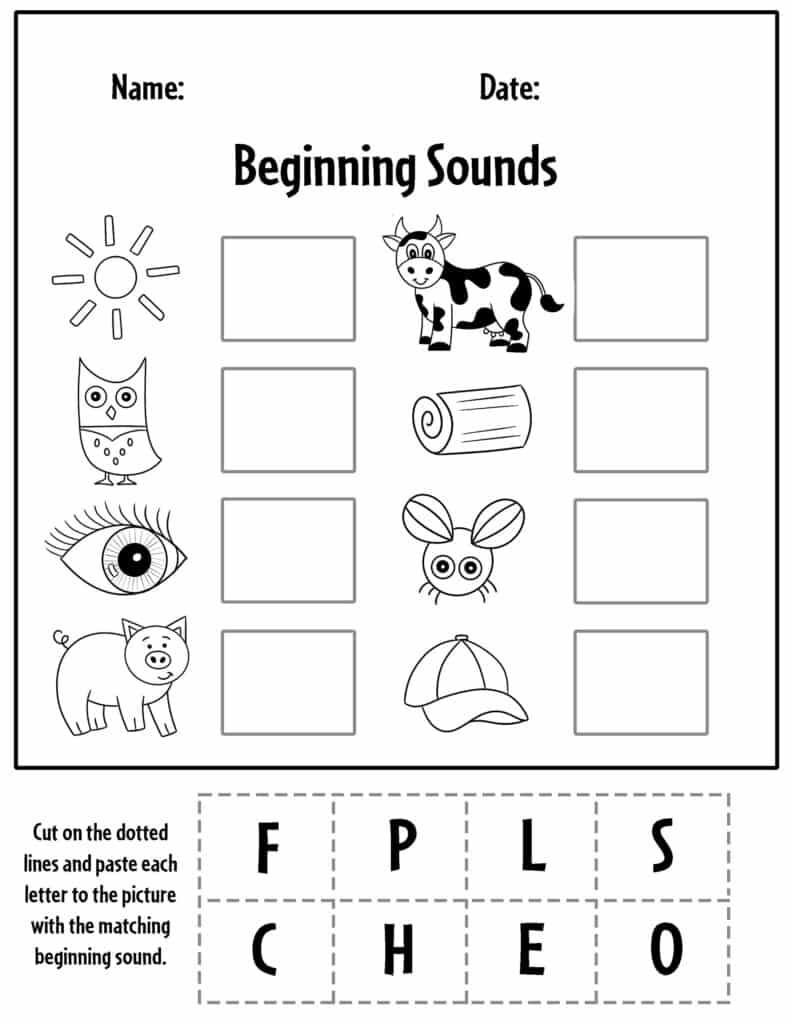 52+ Write the Beginning Sound Worksheets