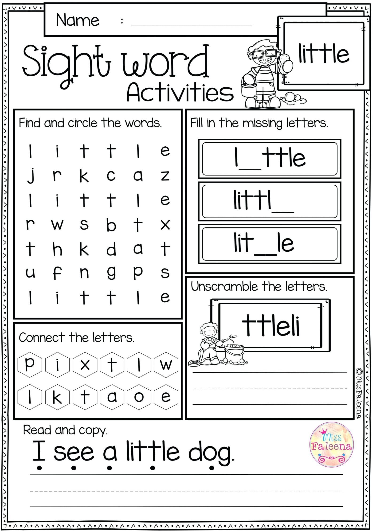 55+ Best Reading Worksheets Pre K 20