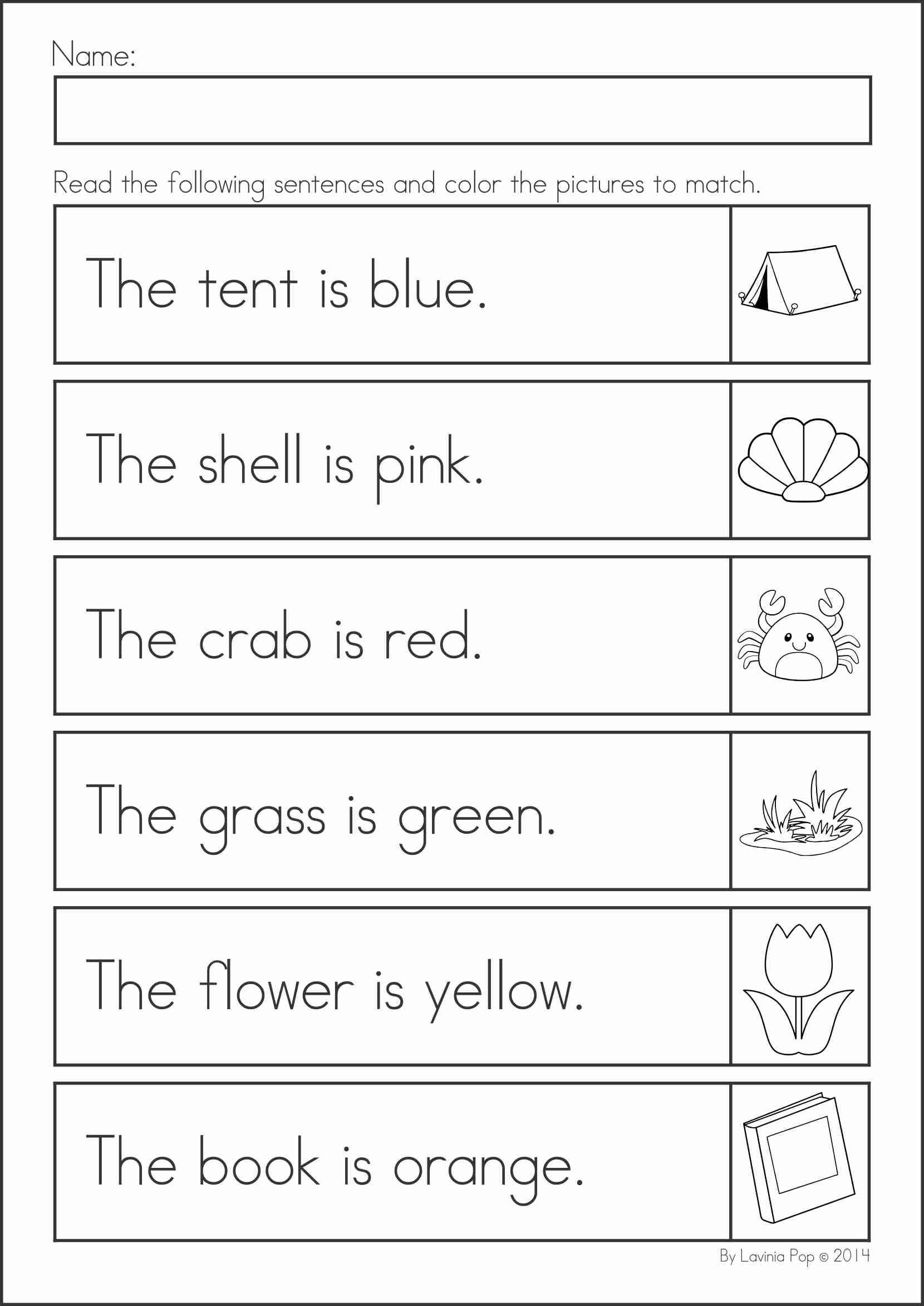 55+ Best Reading Worksheets Pre K 39