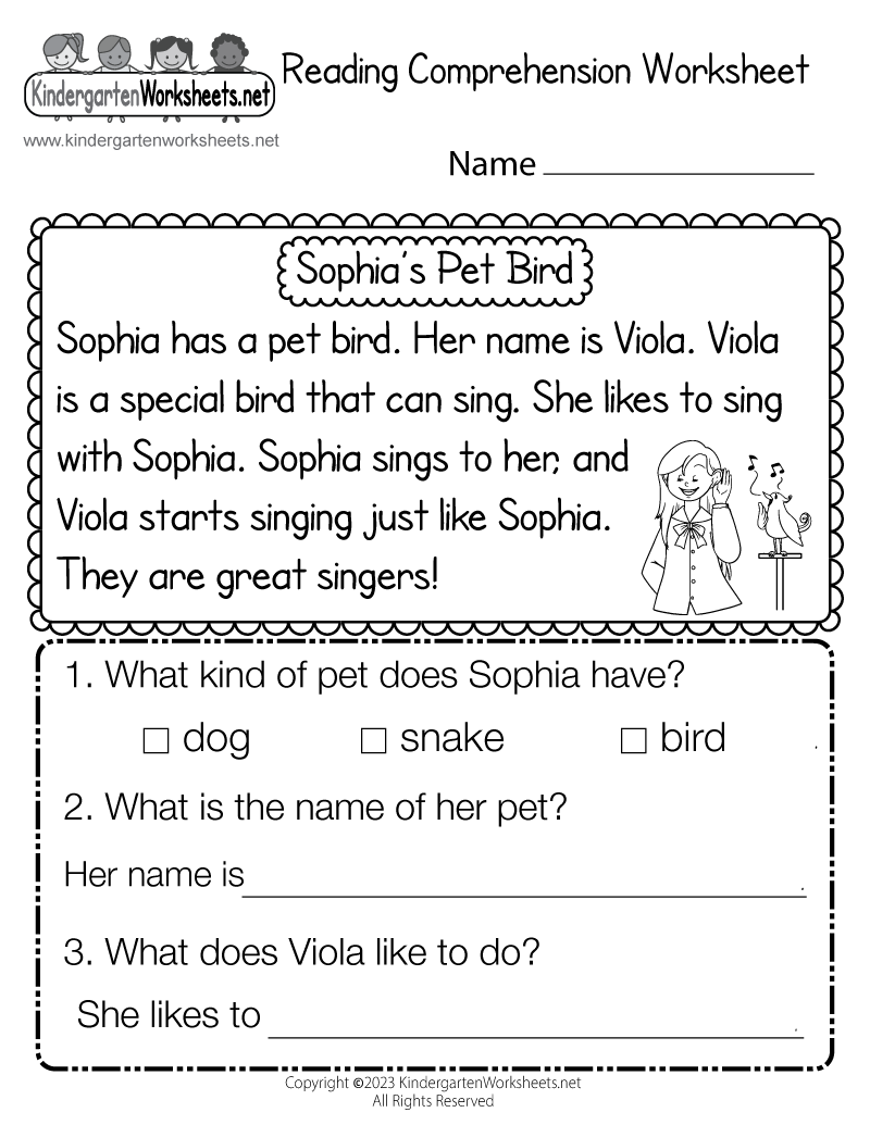 55+ Best Reading Worksheets Pre K 58