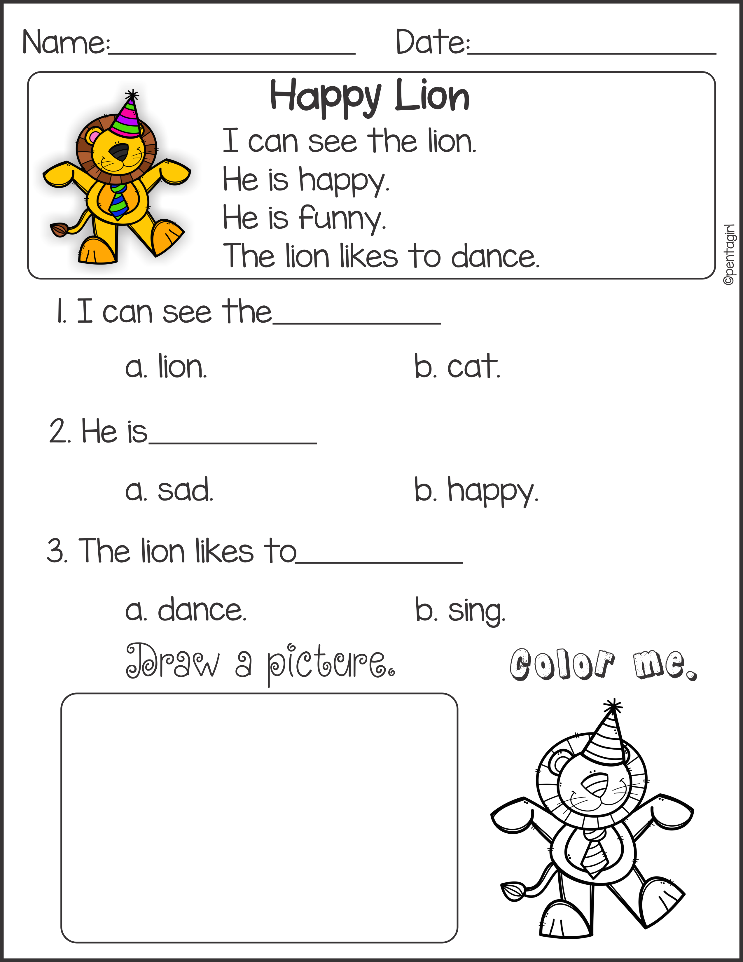 55+ Best Reading Worksheets Pre K 59