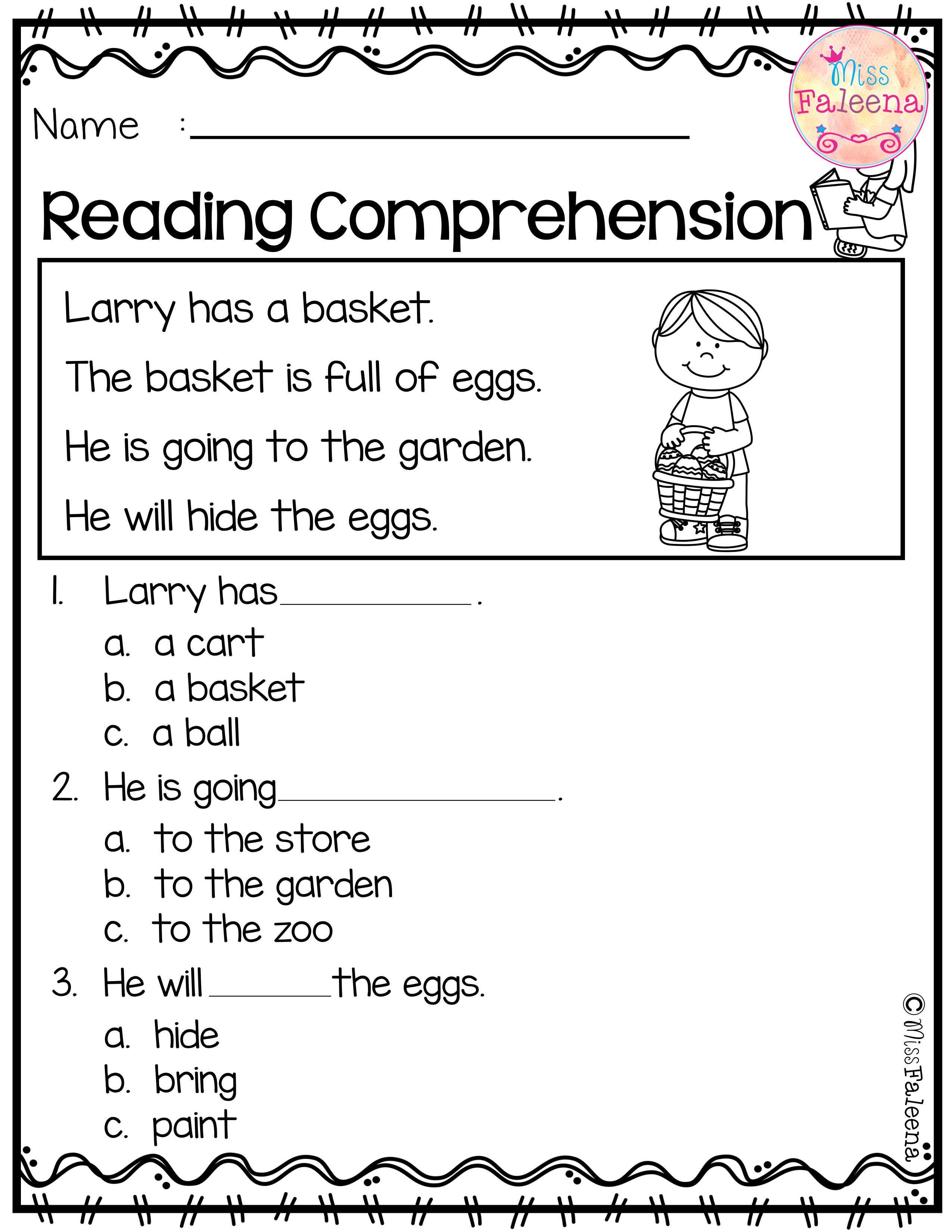 55+ Best Reading Worksheets Pre K 9