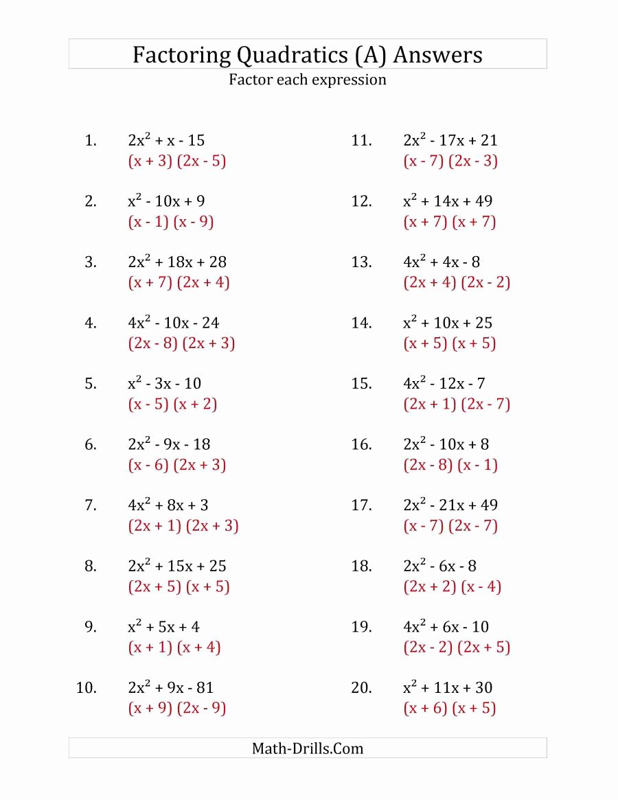 56+ Simple Factoring Linear Expressions Worksheet 13