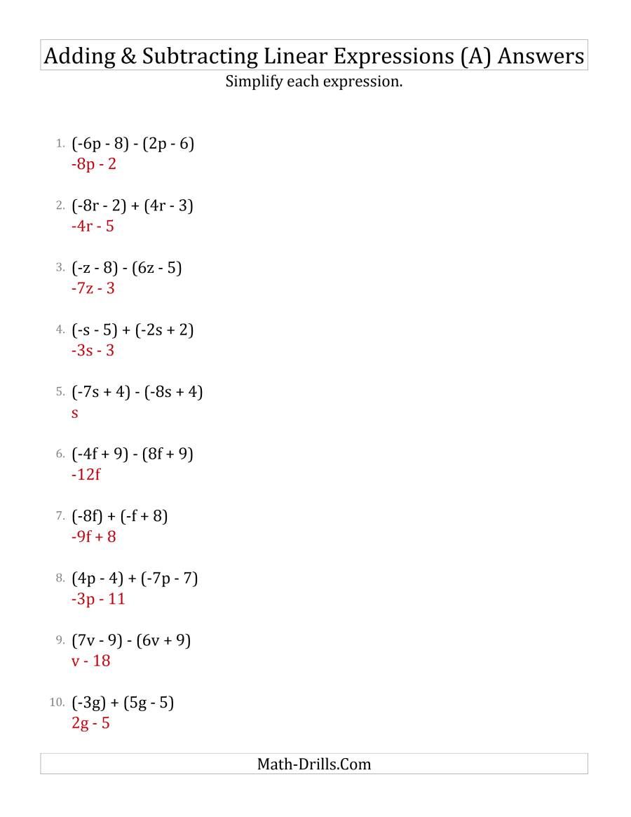 56+ Simple Factoring Linear Expressions Worksheet 24