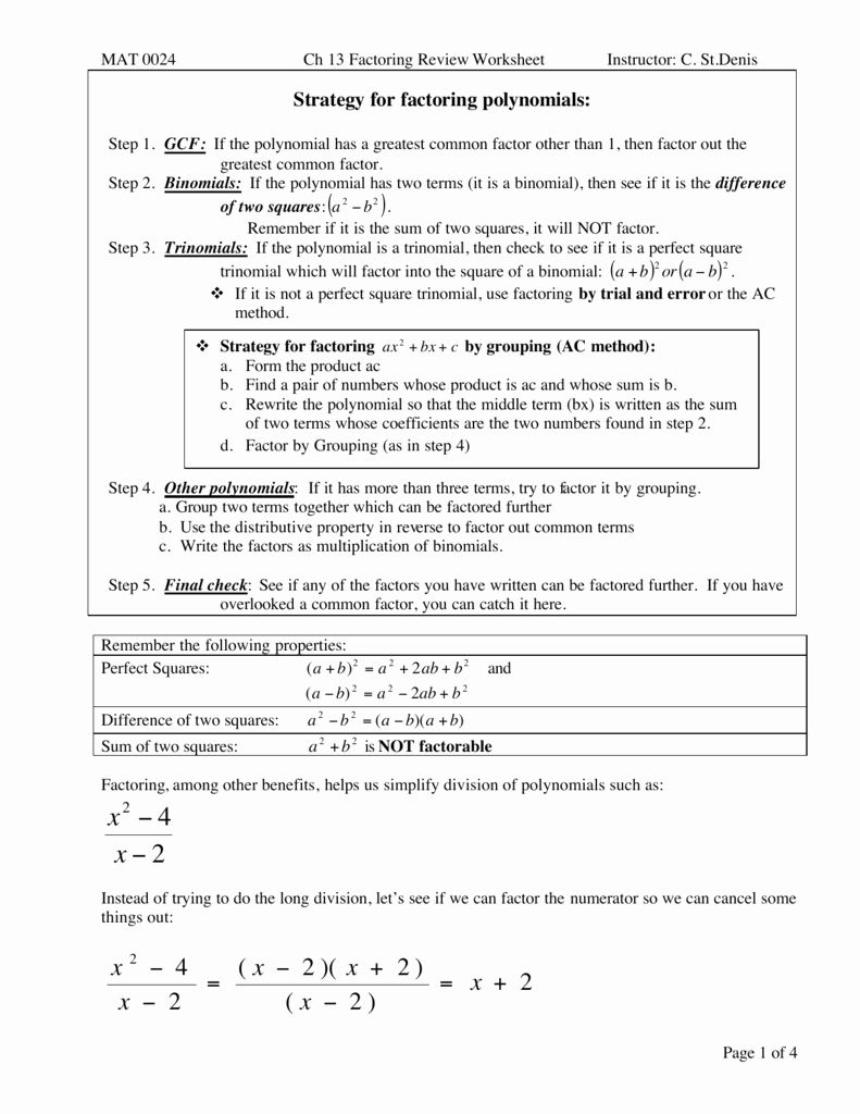 56+ Simple Factoring Linear Expressions Worksheet 32