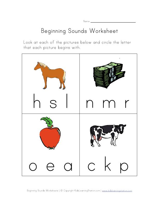 58+ Write the Beginning Sound Worksheets