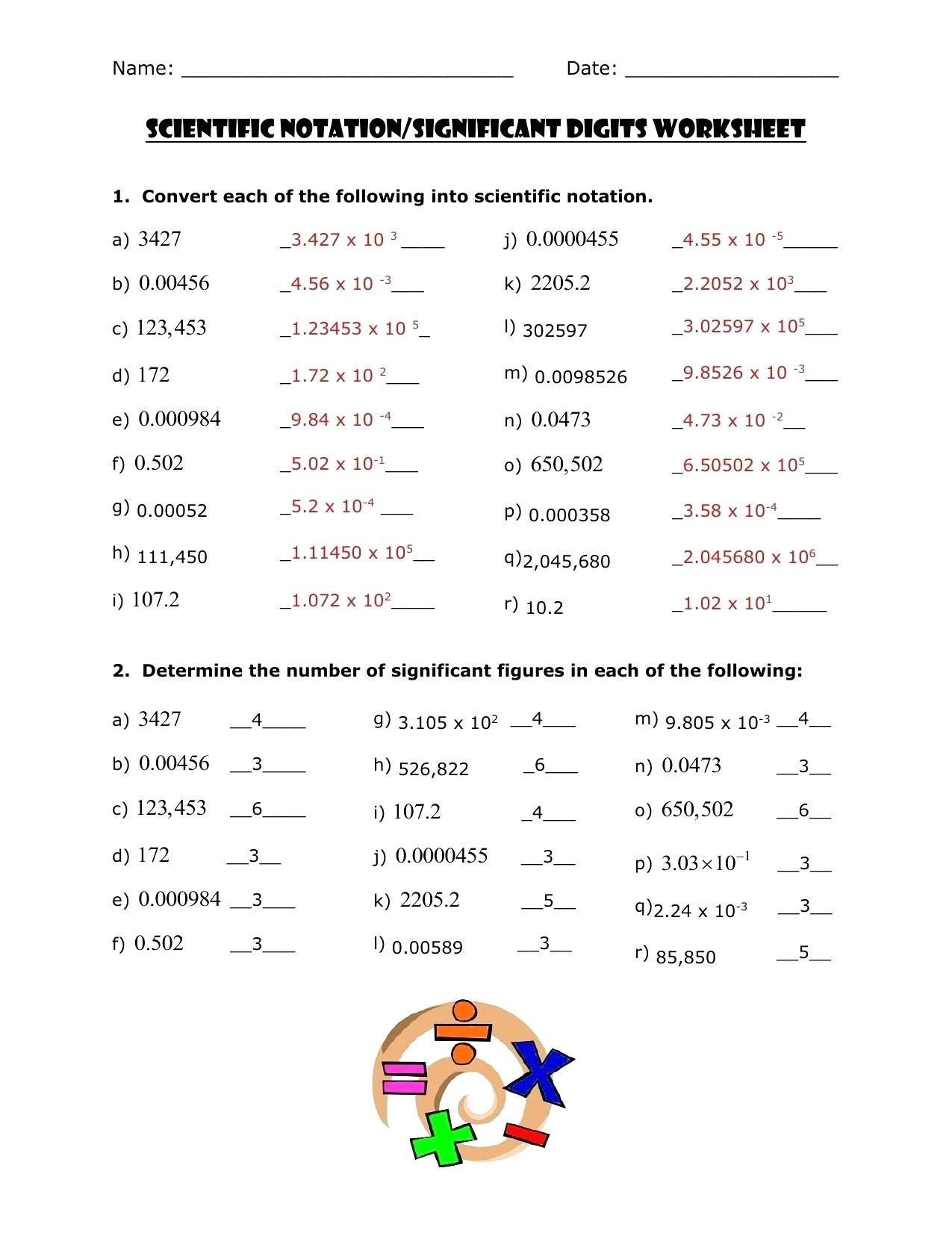 60+ New Chemistry Worksheet Significant Figures 11