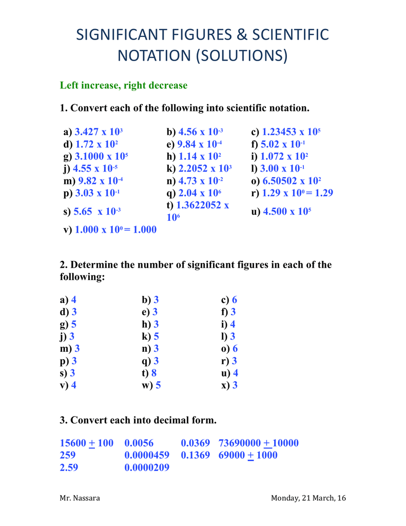 60+ New Chemistry Worksheet Significant Figures 39