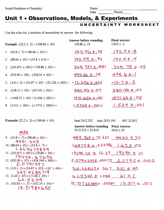 60+ New Chemistry Worksheet Significant Figures 8