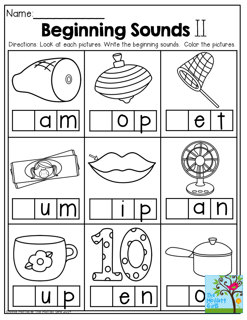 61+ Write the Beginning Sound Worksheets