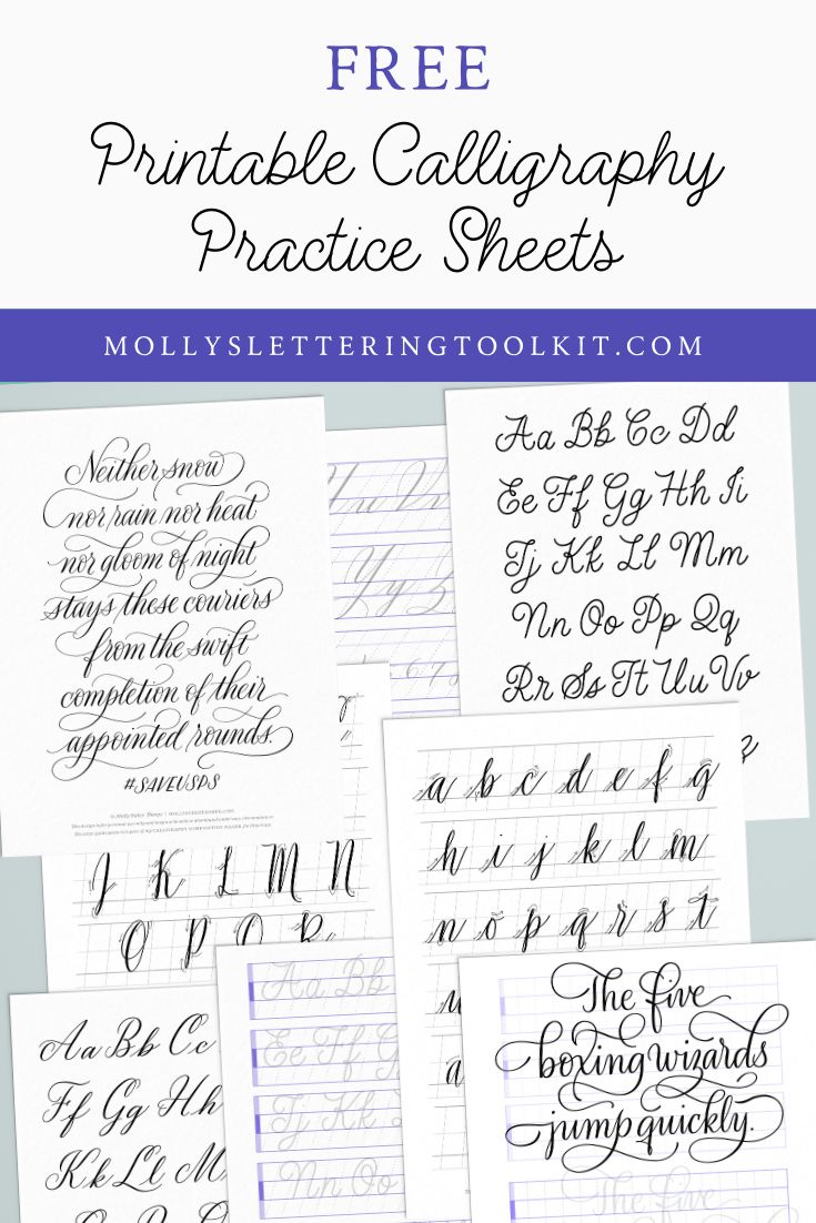 65 Calligraphy For Beginners Worksheets 10