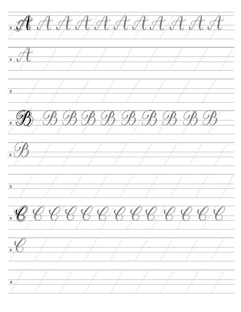 65 Calligraphy For Beginners Worksheets 52