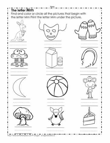 66+ Beginning Sound M Worksheet