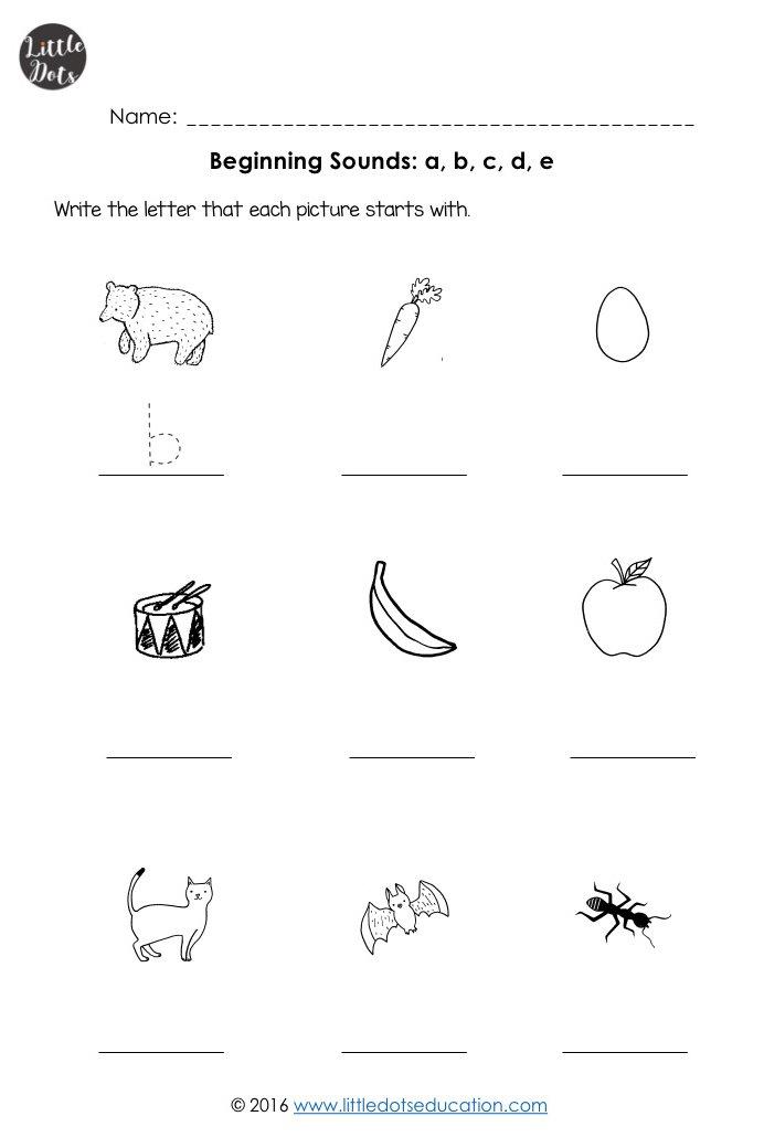 67+ Write the Beginning Sound Worksheets