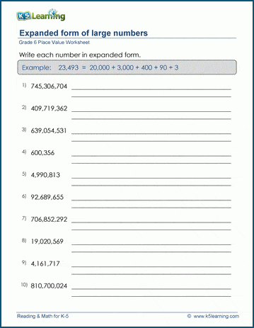 6Th Grade Writing Worksheets 22