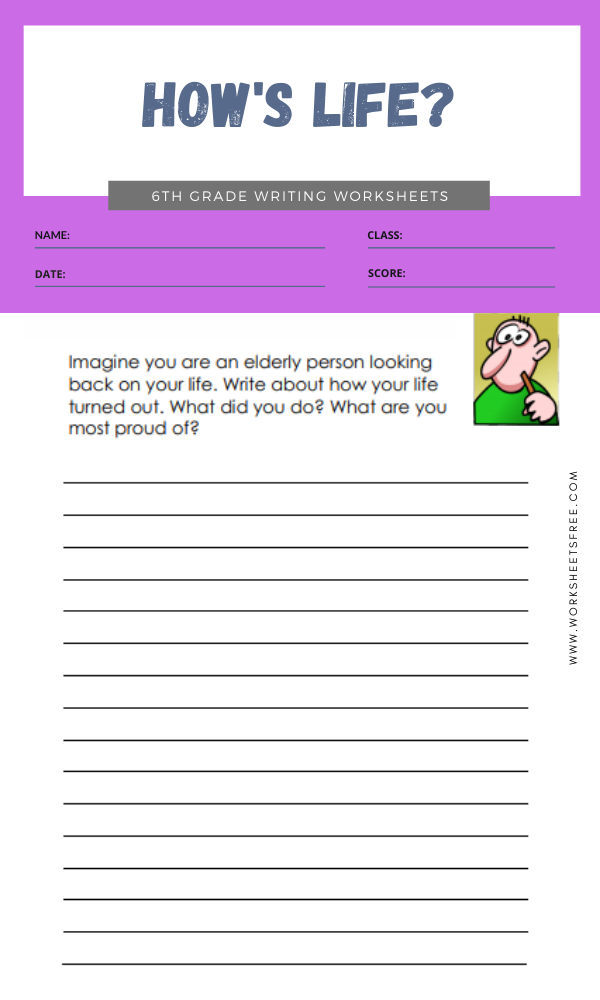 6Th Grade Writing Worksheets 26