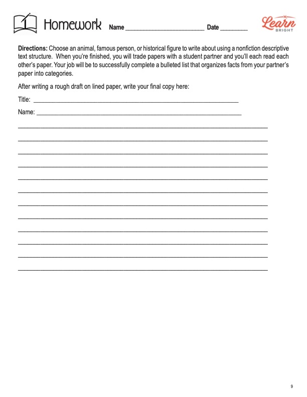 6Th Grade Writing Worksheets 72