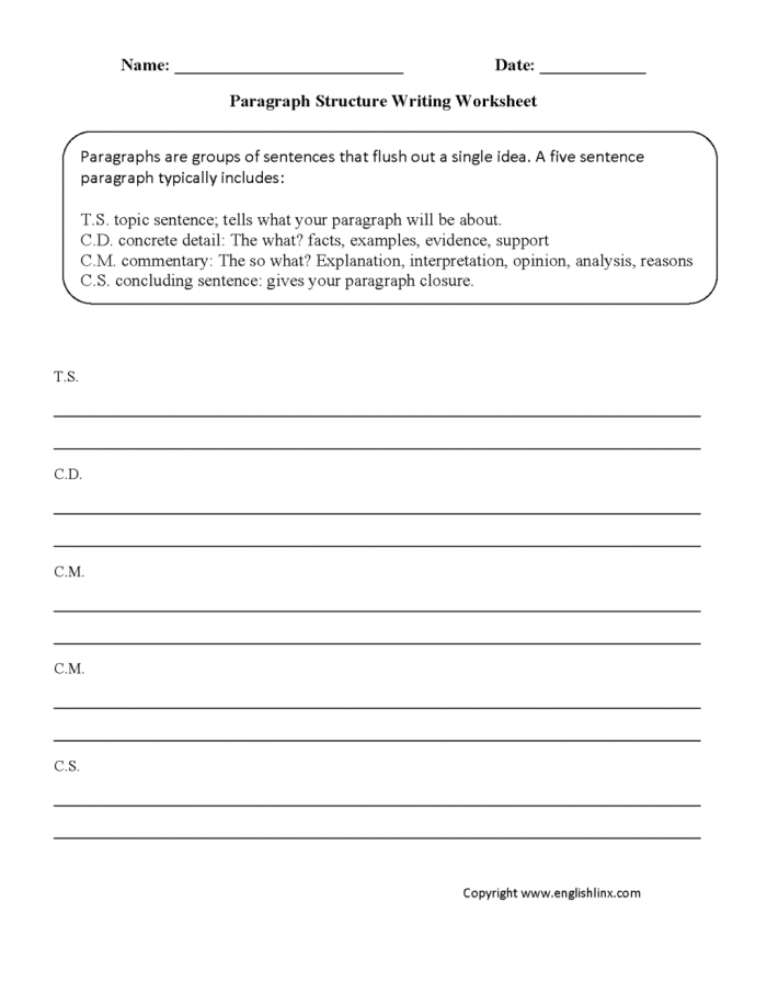 6Th Grade Writing Worksheets 75