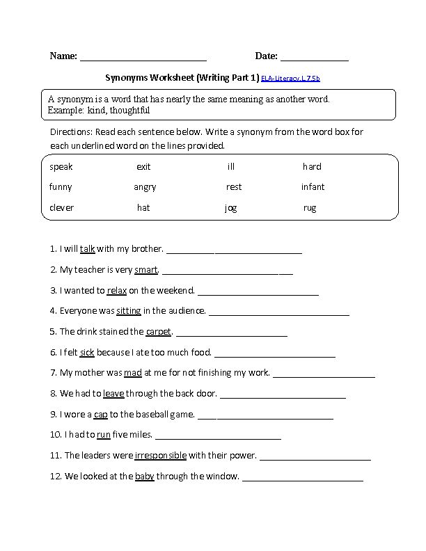 6Th Grade Writing Worksheets 83