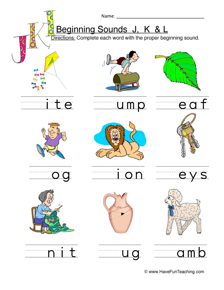 77+ Write the Beginning Sound Worksheets