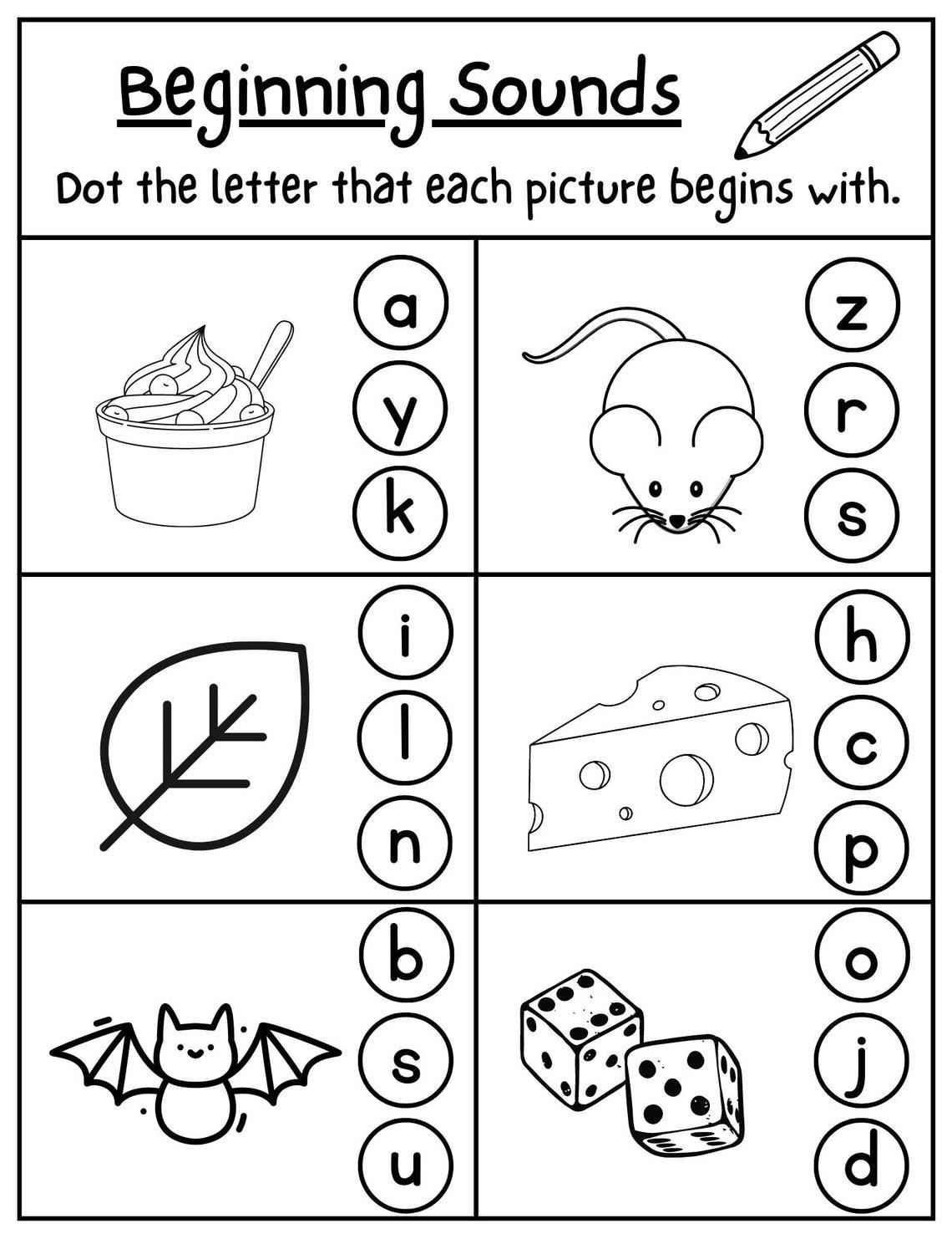 85+ Write the Beginning Sound Worksheets