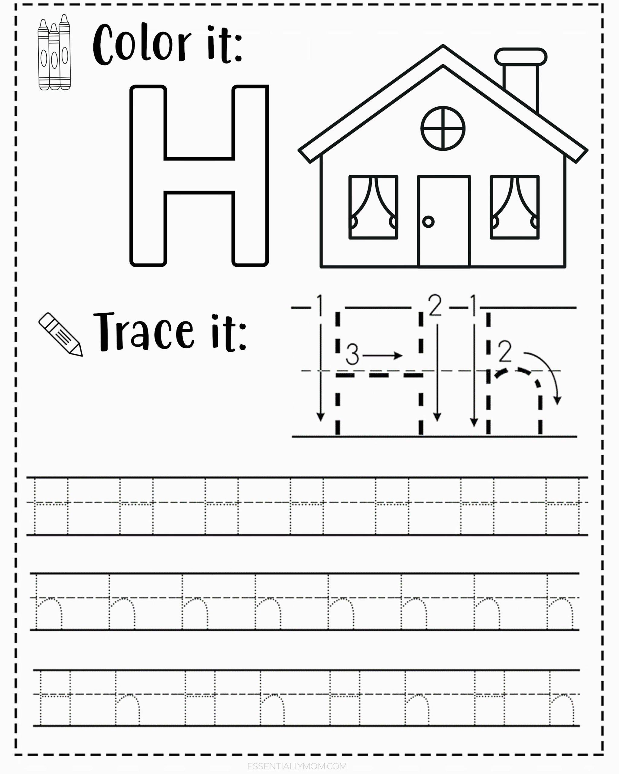 Preschool Letter Tracing Printable 32