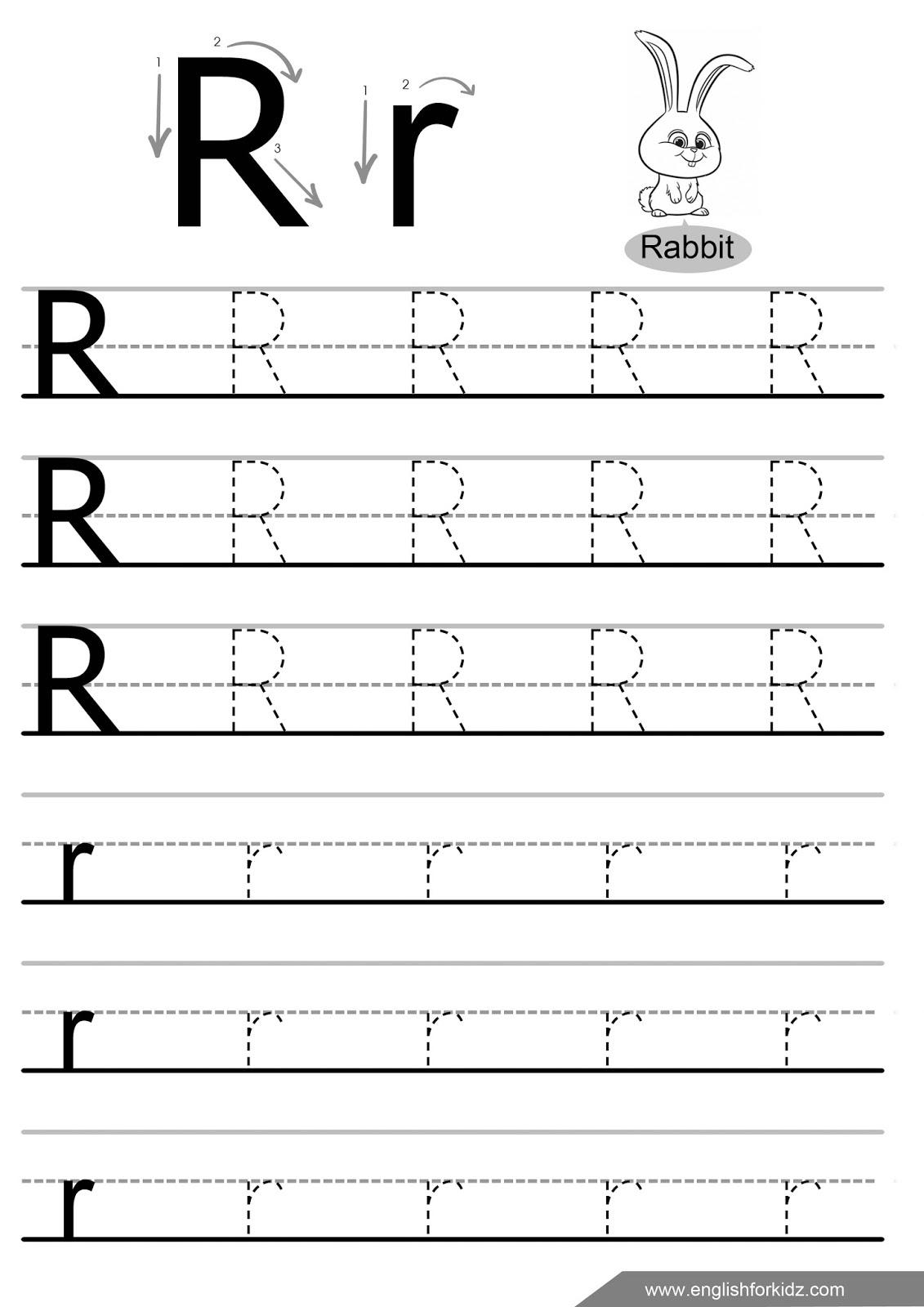 Preschool Letter Tracing Printable 36