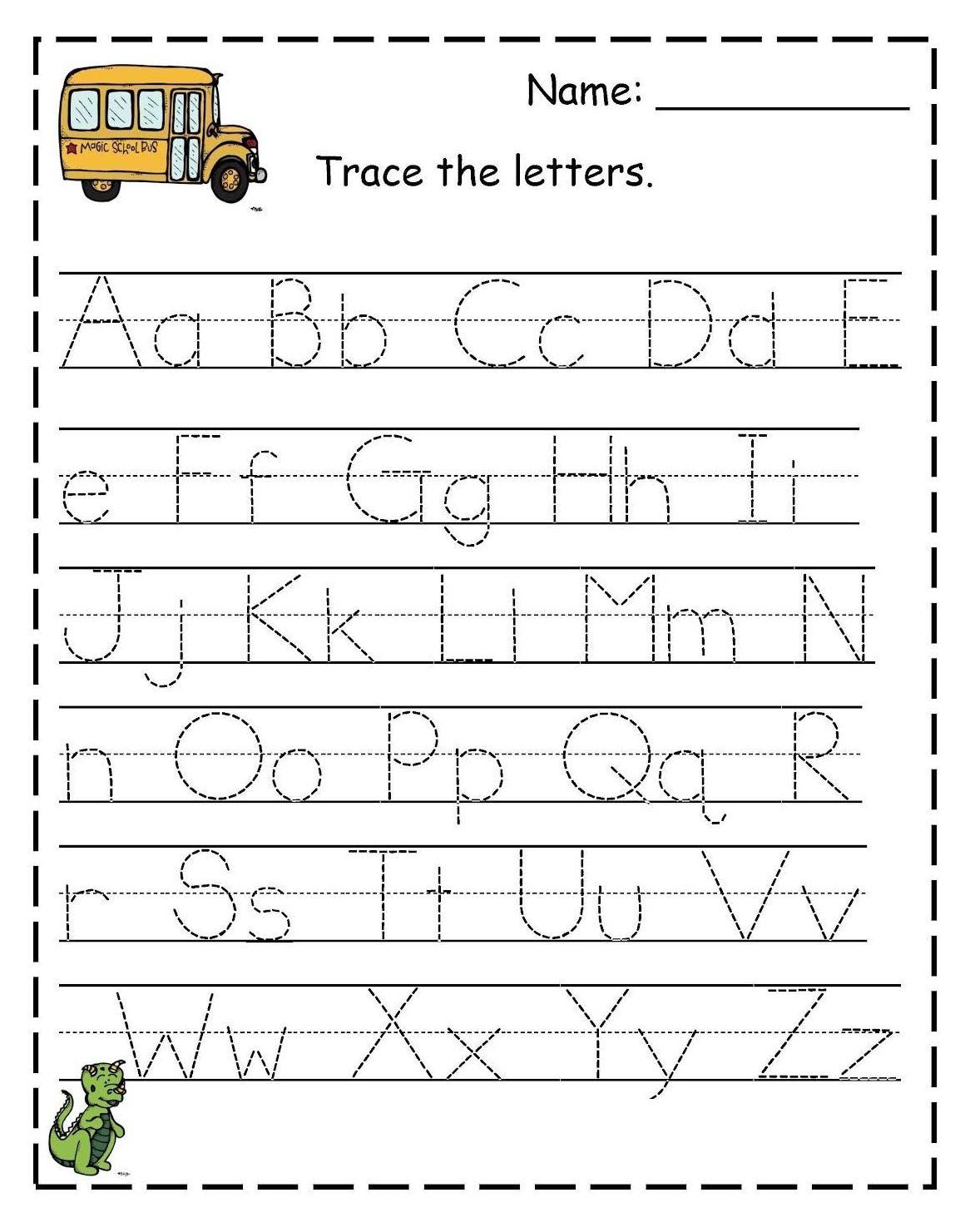 Preschool Letter Tracing Printable 37