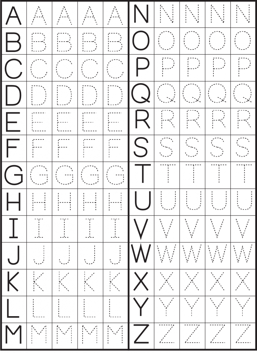 Preschool Letter Tracing Printable 38